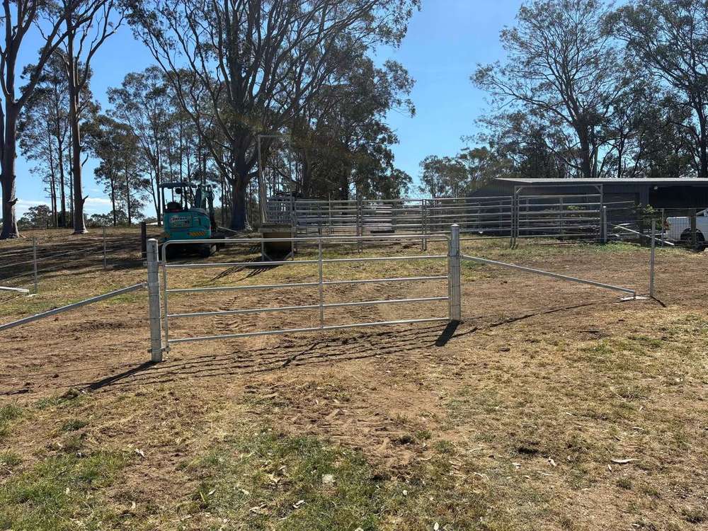 New gates and cattle yards