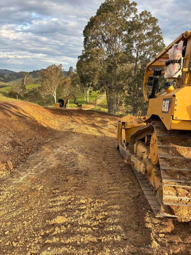 Cutting an access road