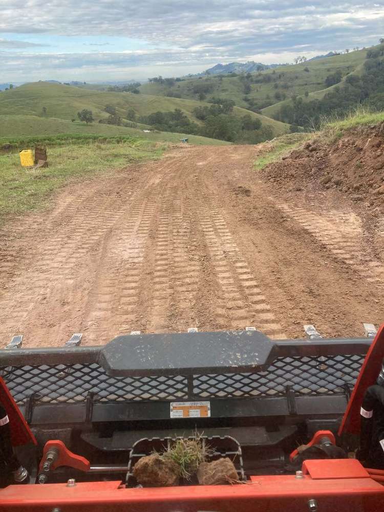 New access road in the hills